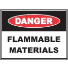 Flammable Materials Sign