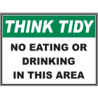 No Eating Or Drinking In This Area Sign