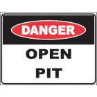 Open Pit Sign