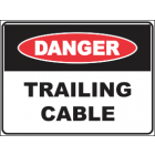 Trailing Cable Sign