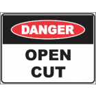Open Cut Sign