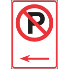 Parking On Left Sign
