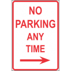 No Parking Any Time Sign