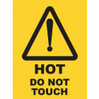 Hot Do Not Touch Sign