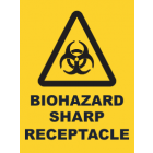 Biohazard Sharp Receptacle Sign