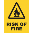 Risk Of Fire Sign