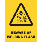 Beware Of Welding Flash Sign