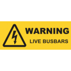 Warning Live Busbars Sign