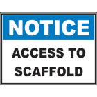 Access To Scaffold Sign