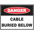 Cable Buried Below Sign