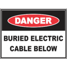 Buried Electric Cable Sign