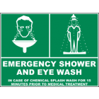 Emergency Shower And Eye Wash  Sign