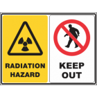 Radiation Hazard Keep Out  Sign