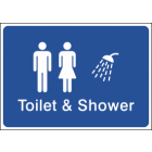 Toilet & Shower Sign