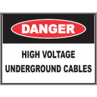 High Voltage Underground Cables Sign