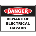 Beware Of Electrical Hazard  Sign