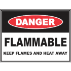 Flammable Keep Flames Or Heat Away Sign Sign