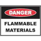 Flammable  Material Sign