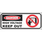 High Voltage Keep Out Sign