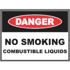 No Smoking Combustible Liquids Sign