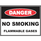 No Smoking Flammable Gases Sign