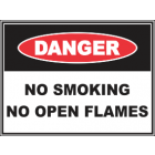 No Smoking No Open Flames Sign