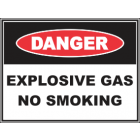 Explosive Gas No Smoking Sign