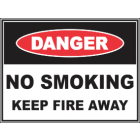 No Smoking Keep Fire Away Sign