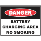 Battery Charging Area No Smoking  Sign