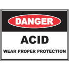 Acid Wear Proper Protection Sign