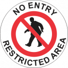 No Entry Restricted Area Sign