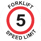 Forklift Speed Limit Sign