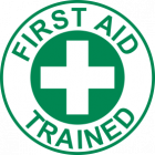 First Aid Trained Sign