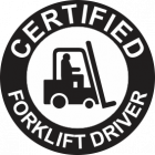 Certified Forklift Driver Sign