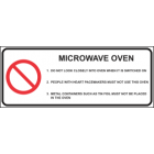Microwave Oven Sign