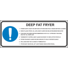 Deep Fat Fryer Sign