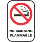 No Smoking Flammable Sign