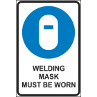 Welding Mask Must Be Worn Sign