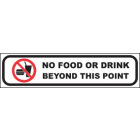 No Food Or Drink Beyond This Point Sign
