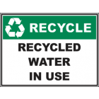 Recycled Water In Use Sign