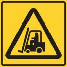 Forklift Area Sign