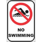 No Swimming Sign