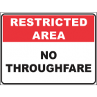 No Throughfare Sign