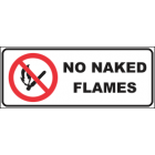 No Naked Flames Sign