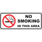 No Smoking In This Area Sign