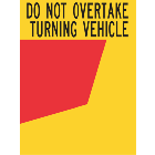 Do Not Overtake Turning Vehicle  (Cat.34B-Right)  Sign