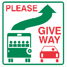 Please Give Way Sign