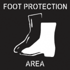 Foot Protection Area Sign