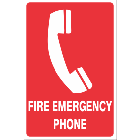Fire Emergency Phone Sign