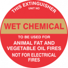 This Extinguisher Unit No.-WET CHEMICAL